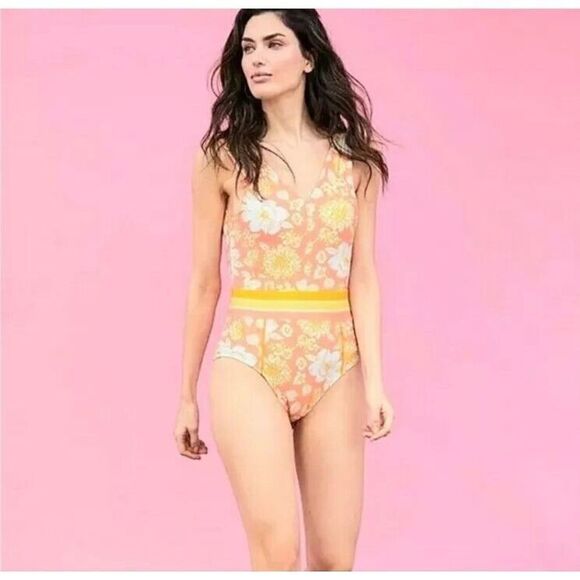 Matilda Jane Size SMALL One Piece Dream Chaser So Peachy Bathing Suit - Picture 1 of 8